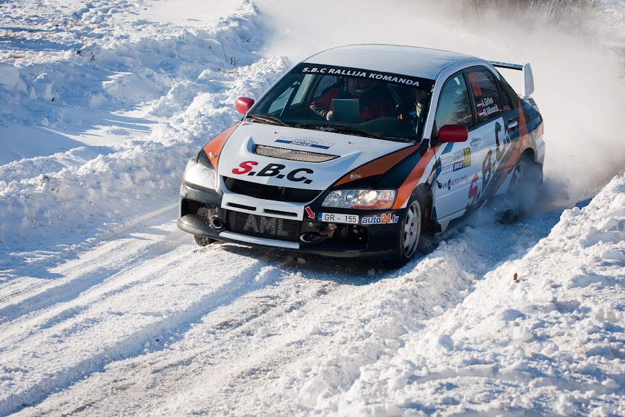 A.Grīva R.Vēveris rallijs Utena 2012